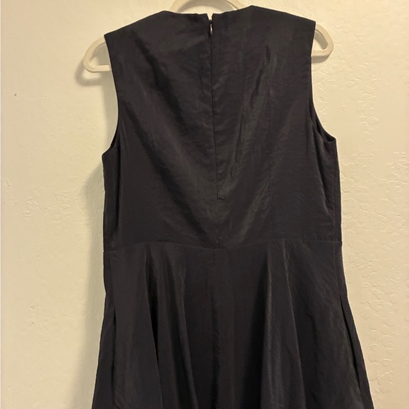 COS Sleeveless Bubble-Hem Midi Dress Navy - Picture 7 of 11